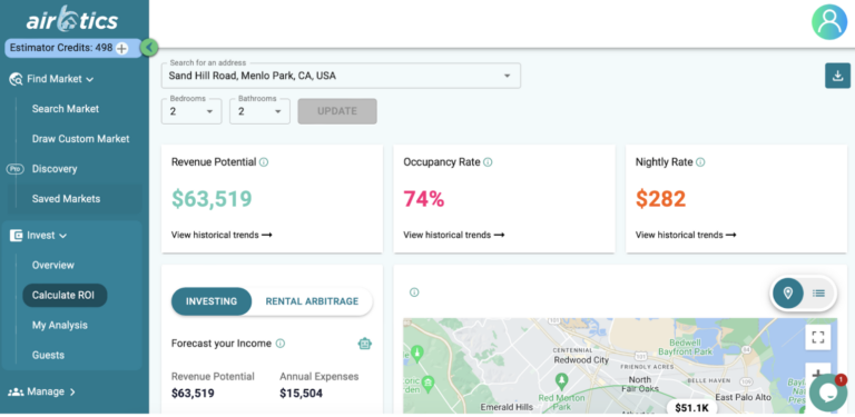 Airbnb income calculator